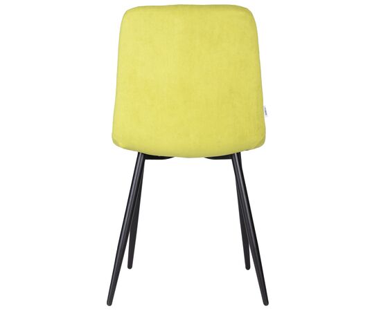 Стул обеденный DOBRIN CHILLY ROMBO, Лайм Simple 14, основание черное, Вариант: Лайм Simple 14, основание черное, изображение 5 | Интернет магазин мебели и декора LifeDekor