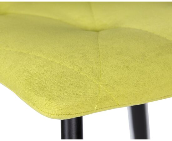 Стул обеденный DOBRIN CHILLY ROMBO, Лайм Simple 14, основание черное, Вариант: Лайм Simple 14, основание черное, изображение 7 | Интернет магазин мебели и декора LifeDekor