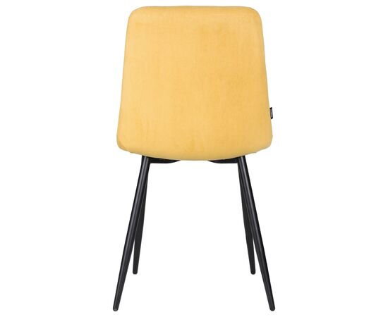 Стул обеденный DOBRIN CHILLY ROMBO, Горчичный Simple 15, основание черное, Вариант: Горчичный Simple 15, основание черное, изображение 5 | Интернет магазин мебели и декора LifeDekor
