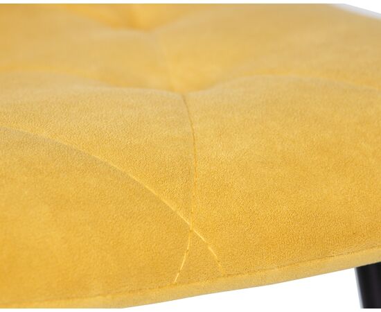 Стул обеденный DOBRIN CHILLY ROMBO, Горчичный Simple 15, основание черное, Вариант: Горчичный Simple 15, основание черное, изображение 9 | Интернет магазин мебели и декора LifeDekor