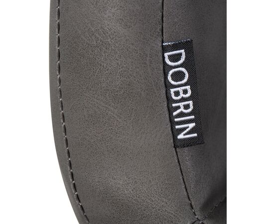 Стул обеденный DOBRIN MARK, черные ножки, серая антрацитовая винтажная экокожа (RU-08), Вариант: черные ножки, серая антрацитовая винтажная экокожа (RU-08), изображение 9 | Интернет магазин мебели и декора LifeDekor