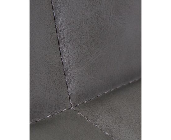 Стул обеденный DOBRIN MARK, черные ножки, серая антрацитовая винтажная экокожа (RU-08), Вариант: черные ножки, серая антрацитовая винтажная экокожа (RU-08), изображение 10 | Интернет магазин мебели и декора LifeDekor