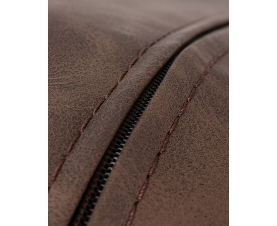 Стул обеденный DOBRIN MARK, черные ножки, коричневая винтажная экокожа (RU-05), Вариант: черные ножки, коричневая винтажная экокожа (RU-05), изображение 10 | Интернет магазин мебели и декора LifeDekor