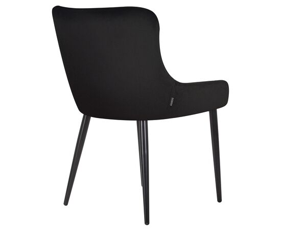 Стул обеденный DOBRIN RICHARD, черные матовые ножки, черный велюр (V108-77), Вариант: черные матовые ножки, черный велюр (V108-77), изображение 4 | Интернет магазин мебели и декора LifeDekor