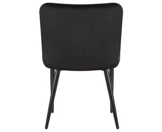 Стул обеденный DOBRIN RICHARD, черные матовые ножки, черный велюр (V108-77), Вариант: черные матовые ножки, черный велюр (V108-77), изображение 5 | Интернет магазин мебели и декора LifeDekor