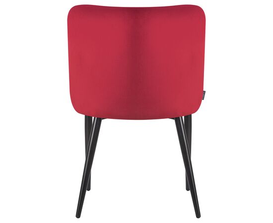 Стул обеденный DOBRIN RICHARD, черные матовые ножки, бордовый велюр (V108-85), Вариант: черные матовые ножки, бордовый велюр (V108-85), изображение 5 | Интернет магазин мебели и декора LifeDekor