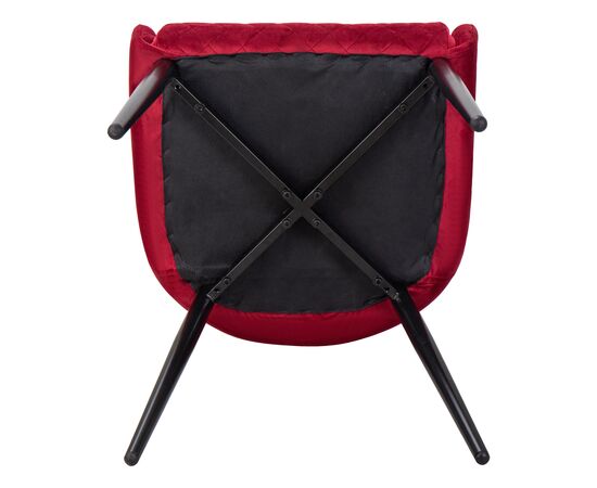 Набор 2 шт Стул обеденный DOBRIN RICHARD, черные матовые ножки, бордовый велюр (V108-85), Вариант: черные матовые ножки, бордовый велюр (V108-85), изображение 12 | Интернет магазин мебели и декора LifeDekor