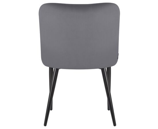Набор 2 шт Стул обеденный DOBRIN RICHARD, черные матовые ножки, темно-серый велюр (V108-91), Вариант: черные матовые ножки, темно-серый велюр (V108-91), изображение 6 | Интернет магазин мебели и декора LifeDekor