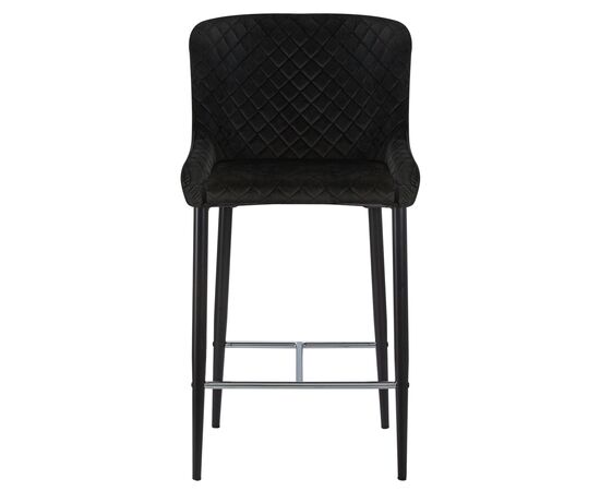 Стул полубарный DOBRIN CHRISTIAN'65, черные ножки, черный велюр (V108-77), Вариант: черные ножки, черный велюр (V108-77), изображение 6 | Интернет магазин мебели и декора LifeDekor