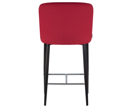 Набор 2 шт Стул полубарный DOBRIN CHRISTIAN'65, черные ножки, бордовый велюр (V108-85), Вариант: черные ножки, бордовый велюр (V108-85), изображение 6 | Интернет магазин мебели и декора LifeDekor