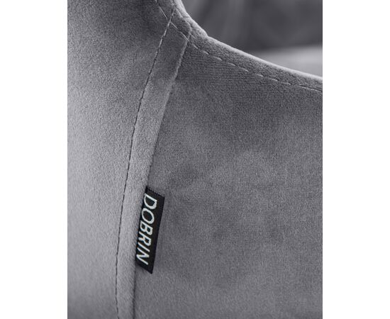 Набор 2 шт Стул полубарный DOBRIN CHRISTIAN'65, черные ножки, темно-серый велюр (V108-91), Вариант: черные ножки, темно-серый велюр (V108-91), изображение 9 | Интернет магазин мебели и декора LifeDekor