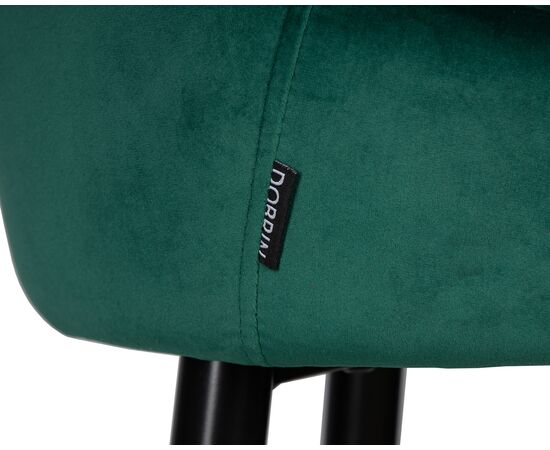 Набор 2 шт Стул полубарный DOBRIN CHRISTIAN'65, черные ножки, зеленый велюр (V108-64), Вариант: черные ножки, зеленый велюр (V108-64), изображение 9 | Интернет магазин мебели и декора LifeDekor