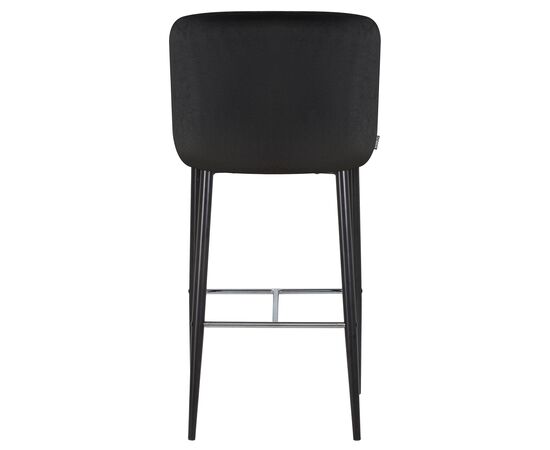 Набор 2 шт Стул барный DOBRIN CHRISTIAN'75, черные ножки, черный велюр (V108-77), Вариант: черные ножки, черный велюр (V108-77), изображение 5 | Интернет магазин мебели и декора LifeDekor