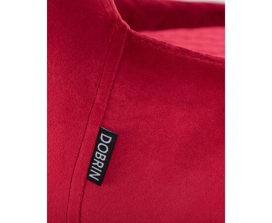 Стул барный DOBRIN CHRISTIAN'75, черные ножки, бордовый велюр (V108-85), Вариант: черные ножки, бордовый велюр (V108-85), изображение 9 | Интернет магазин мебели и декора LifeDekor