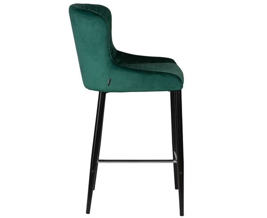 Набор 2 шт Стул барный DOBRIN CHRISTIAN'75, черные ножки, зеленый велюр (V108-64), Вариант: черные ножки, зеленый велюр (V108-64), изображение 4 | Интернет магазин мебели и декора LifeDekor