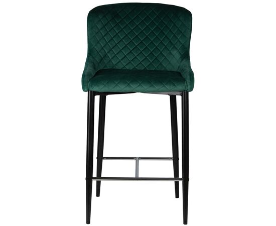 Набор 2 шт Стул барный DOBRIN CHRISTIAN'75, черные ножки, зеленый велюр (V108-64), Вариант: черные ножки, зеленый велюр (V108-64), изображение 7 | Интернет магазин мебели и декора LifeDekor