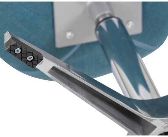 Кресло дизайнерское DOBRIN SWAN, синяя ткань IF6, алюминиевое основание, Вариант: синяя ткань IF6, алюминиевое основание, изображение 7 | Интернет магазин мебели и декора LifeDekor