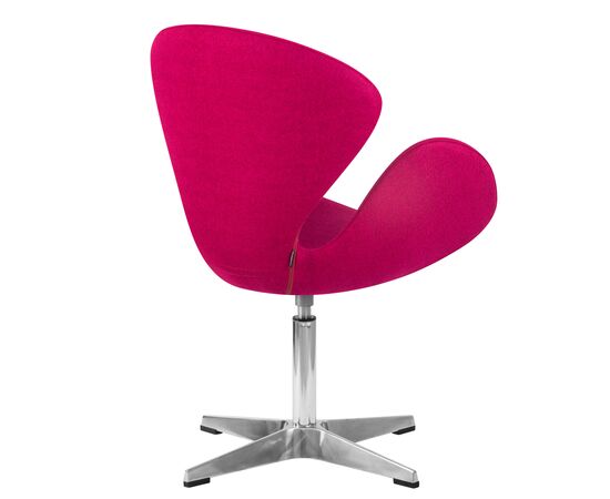 Кресло дизайнерское DOBRIN SWAN, бордо ткань AF5, алюминиевое основание, Вариант: бордо ткань AF5, алюминиевое основание, изображение 4 | Интернет магазин мебели и декора LifeDekor