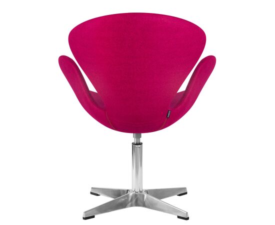 Кресло дизайнерское DOBRIN SWAN, бордо ткань AF5, алюминиевое основание, Вариант: бордо ткань AF5, алюминиевое основание, изображение 5 | Интернет магазин мебели и декора LifeDekor