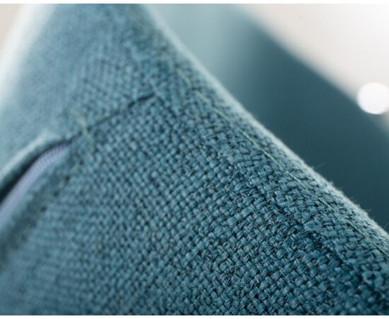 Кресло дизайнерское DOBRIN SWAN, синяя ткань IF6, золотое основание, Вариант: синяя ткань IF6, золотое основание, изображение 7 | Интернет магазин мебели и декора LifeDekor