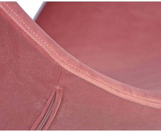 Кресло дизайнерское DOBRIN SWAN, розовый велюр BLUVEL52, золотое основание, Вариант: розовый велюр BLUVEL52, золотое основание, изображение 7 | Интернет магазин мебели и декора LifeDekor