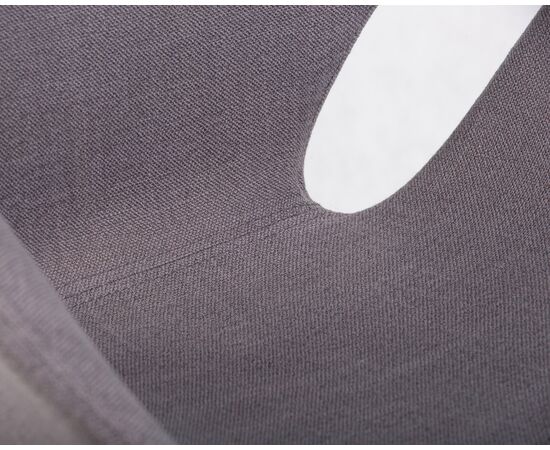 Кресло дизайнерское DOBRIN SWAN, серая ткань IF11, алюминиевое основание, Вариант: серая ткань IF11, алюминиевое основание, изображение 9 | Интернет магазин мебели и декора LifeDekor