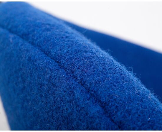 Набор 2 шт Кресло дизайнерское DOBRIN EMILY, синяя ткань AF6, хромированная сталь, Вариант: синяя ткань AF6, хромированная сталь, изображение 11 | Интернет магазин мебели и декора LifeDekor