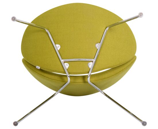 Набор 2 шт Кресло дизайнерское DOBRIN EMILY, светло-зеленая ткань AF3, хромированная сталь, Вариант: светло-зеленая ткань AF3, хромированная сталь, изображение 8 | Интернет магазин мебели и декора LifeDekor