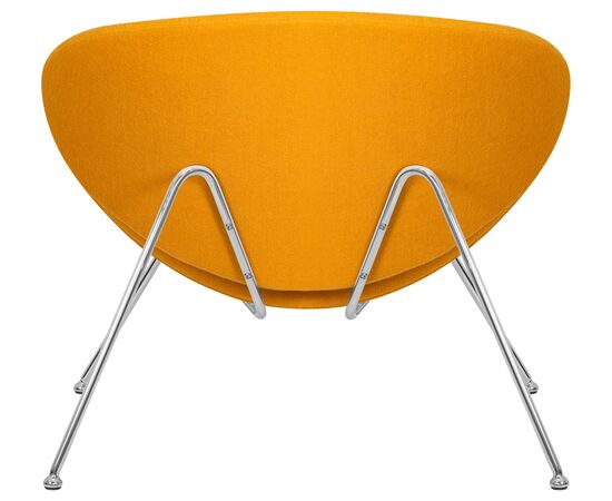 Набор 2 шт Кресло дизайнерское DOBRIN EMILY, желтая ткань AF13, хромированная сталь, Вариант: желтая ткань AF13, хромированная сталь, изображение 6 | Интернет магазин мебели и декора LifeDekor