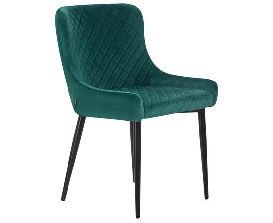 Набор 2 шт Стул обеденный DOBRIN RICHARD, черные матовые ножки, зелёный велюр (V108-64), Вариант: черные матовые ножки, зелёный велюр (V108-64), изображение 3 | Интернет магазин мебели и декора LifeDekor