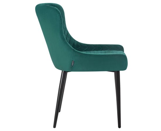 Набор 2 шт Стул обеденный DOBRIN RICHARD, черные матовые ножки, зелёный велюр (V108-64), Вариант: черные матовые ножки, зелёный велюр (V108-64), изображение 4 | Интернет магазин мебели и декора LifeDekor