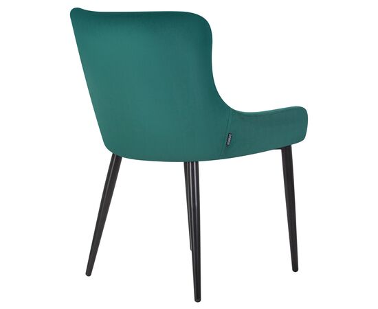 Набор 2 шт Стул обеденный DOBRIN RICHARD, черные матовые ножки, зелёный велюр (V108-64), Вариант: черные матовые ножки, зелёный велюр (V108-64), изображение 5 | Интернет магазин мебели и декора LifeDekor