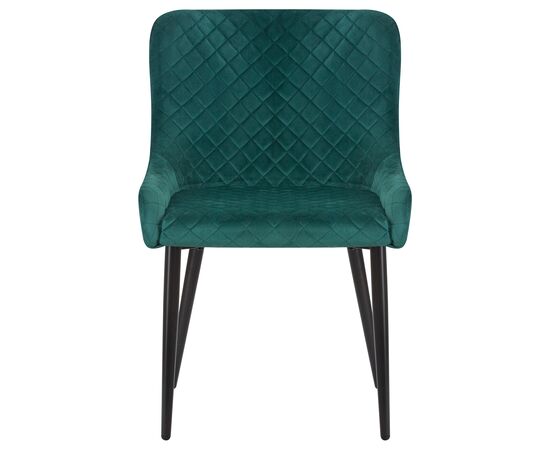 Набор 2 шт Стул обеденный DOBRIN RICHARD, черные матовые ножки, зелёный велюр (V108-64), Вариант: черные матовые ножки, зелёный велюр (V108-64), изображение 7 | Интернет магазин мебели и декора LifeDekor