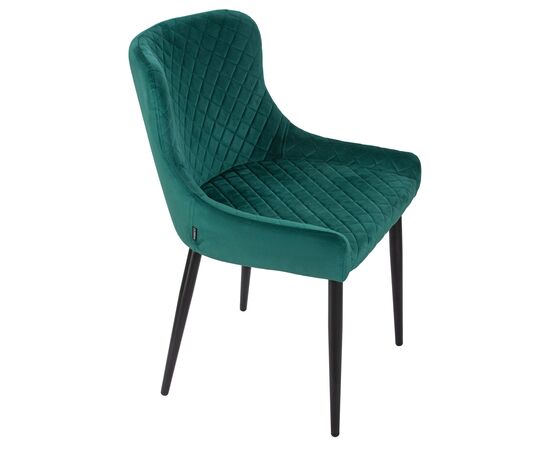 Набор 2 шт Стул обеденный DOBRIN RICHARD, черные матовые ножки, зелёный велюр (V108-64), Вариант: черные матовые ножки, зелёный велюр (V108-64), изображение 8 | Интернет магазин мебели и декора LifeDekor