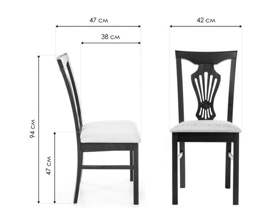 Стул деревянный Arfa butter white, изображение 2 | Интернет магазин мебели и декора LifeDekor