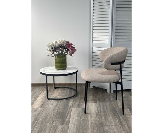 Стул TREND NS04 Крем, букле / черный каркас, М-City, изображение 3 | Интернет магазин мебели и декора LifeDekor