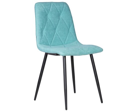 Набор 4 шт Стул обеденный DOBRIN CHILLY ROMBO, Тиффани Simple 51, основание черное, Вариант: Тиффани Simple 51, основание черное, изображение 2 | Интернет магазин мебели и декора LifeDekor