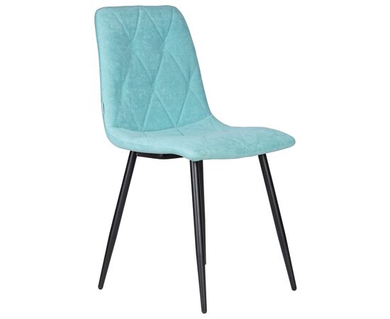 Набор 4 шт Стул обеденный DOBRIN CHILLY ROMBO, Тиффани Simple 51, основание черное, Вариант: Тиффани Simple 51, основание черное, изображение 3 | Интернет магазин мебели и декора LifeDekor