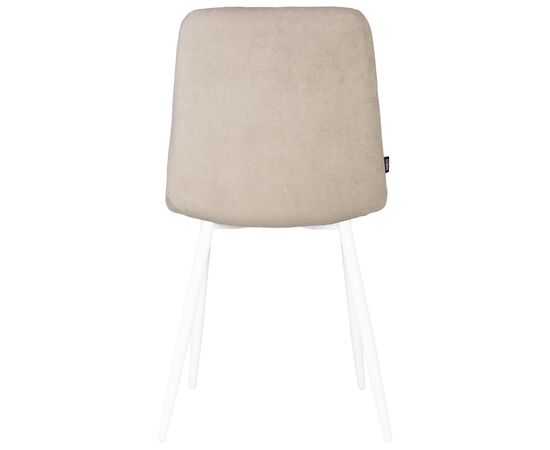 Набор 4 шт Стул обеденный DOBRIN CHILLY ROMBO, Капучино Simple 05, основание белый, Вариант: Капучино Simple 05, основание белый, изображение 6 | Интернет магазин мебели и декора LifeDekor