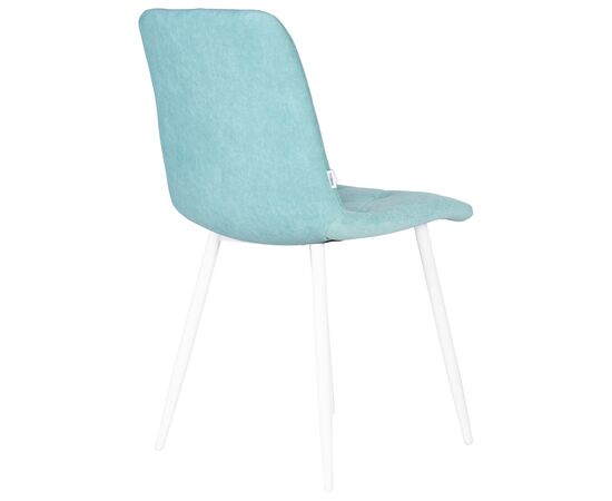 Стул обеденный DOBRIN CHILLY ROMBO, Тиффани Simple 51, основание белый, Вариант: Тиффани Simple 51, основание белый, изображение 4 | Интернет магазин мебели и декора LifeDekor