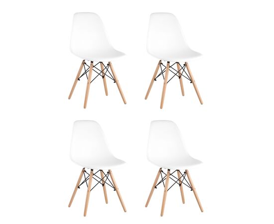 Стул DSW белый x4, изображение 2 | Интернет магазин мебели и декора LifeDekor