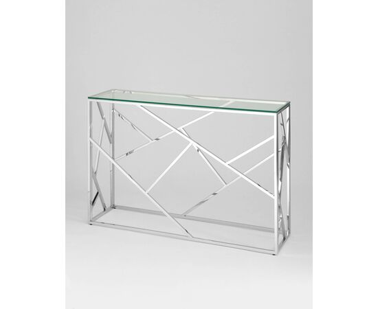 Консоль АРТ ДЕКО 115*30 серебро, изображение 2 | Интернет магазин мебели и декора LifeDekor