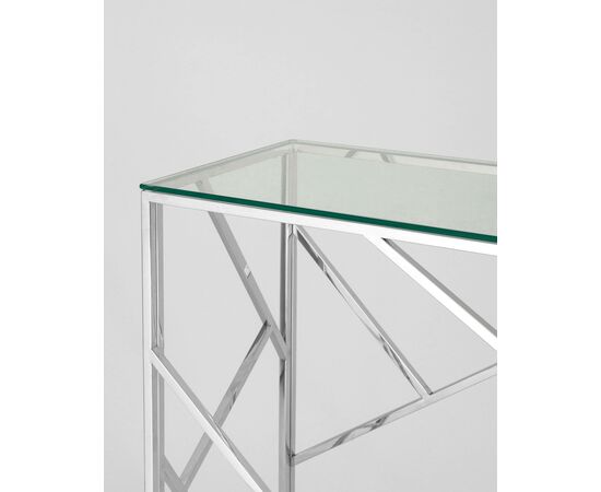 Консоль АРТ ДЕКО 120х40 серебро, изображение 4 | Интернет магазин мебели и декора LifeDekor