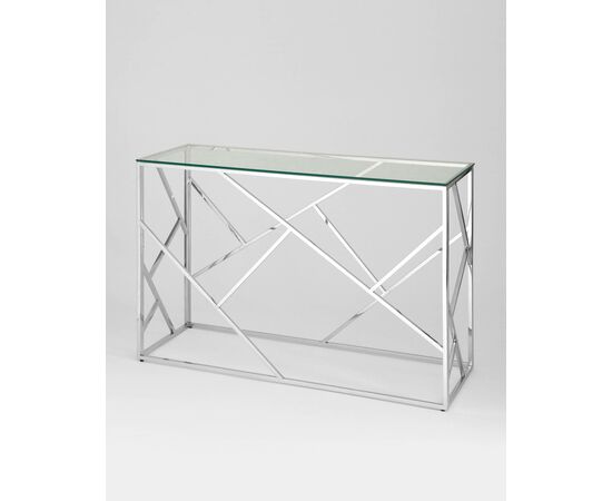 Консоль АРТ ДЕКО 120х40 серебро, изображение 2 | Интернет магазин мебели и декора LifeDekor