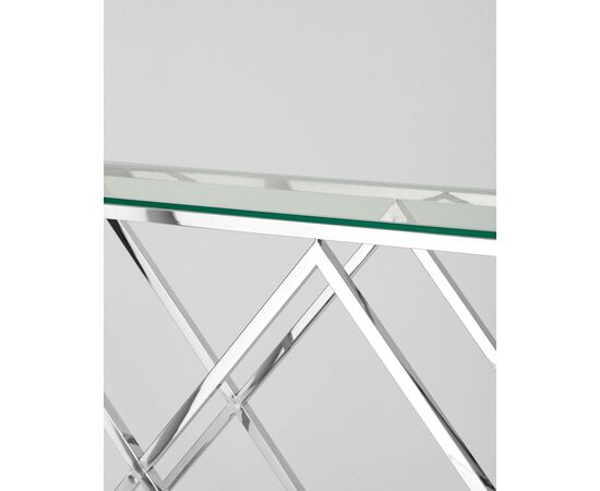 Консоль ИНСИГНИЯ 115*30 серебро, изображение 10 | Интернет магазин мебели и декора LifeDekor