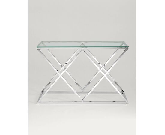 Консоль ИНСИГНИЯ 120*40 серебро, изображение 3 | Интернет магазин мебели и декора LifeDekor