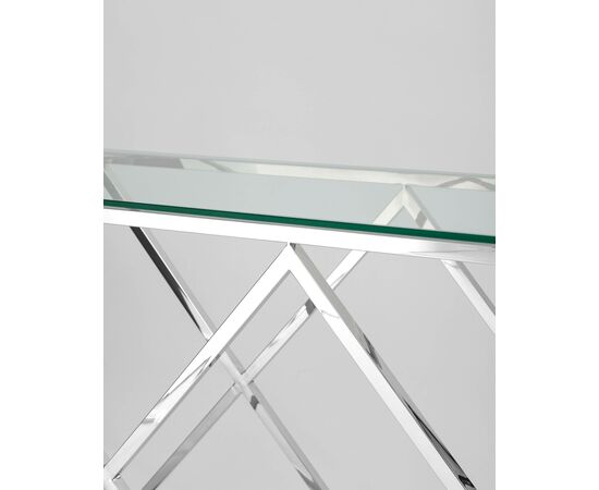 Консоль ИНСИГНИЯ 120*40 серебро, изображение 4 | Интернет магазин мебели и декора LifeDekor