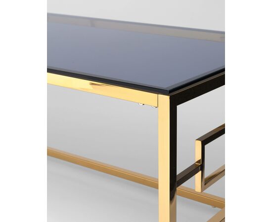 Журнальный стол 120*60 БРУКЛИН золото стекло smoke, изображение 4 | Интернет магазин мебели и декора LifeDekor