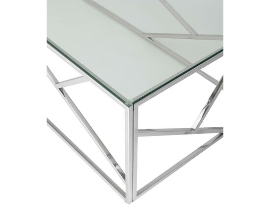Журнальный стол 120*60 АРТ ДЕКО серебро, изображение 5 | Интернет магазин мебели и декора LifeDekor