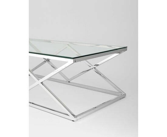 Журнальный стол 120*60 ИНСИГНИЯ серебро, изображение 5 | Интернет магазин мебели и декора LifeDekor